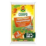 COMPO Herbst Rasendünger - Rasendünger für den Herbst - Kaliumdünger für den Rasen - 10 kg für 500 m² -...