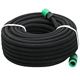 Yaheetech Perlschlauch 50m x 16mm (1/2 Zoll) Tropfschlauch Gartenbewässerung Bewässerungsschlauch mit...