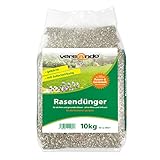 versando 10kg Herbstdünger Rasendünger für ca. 300m² ganzjährig sattgrünen Rasen ohne Moos und Unkraut NPK