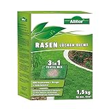 Allflor Rasen-Lücken-Dicht I 1 x 1,5 Kg I 3-in-1 Fertig Mix I Mischung aus Rasensamen, Dünger und Keimsubstrat I...