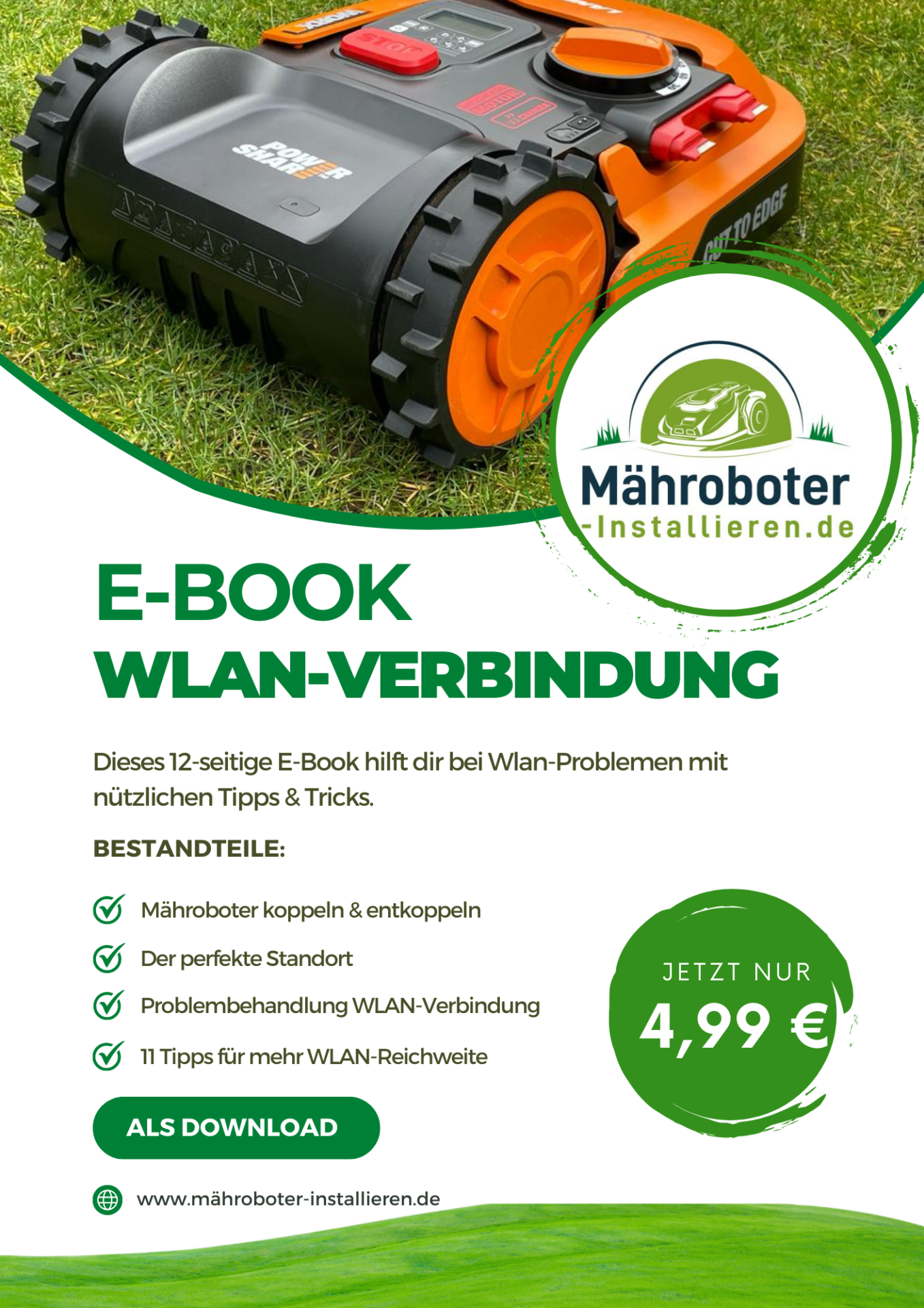 E-Book Cover: Worx Landroid WLAN Probleme beheben