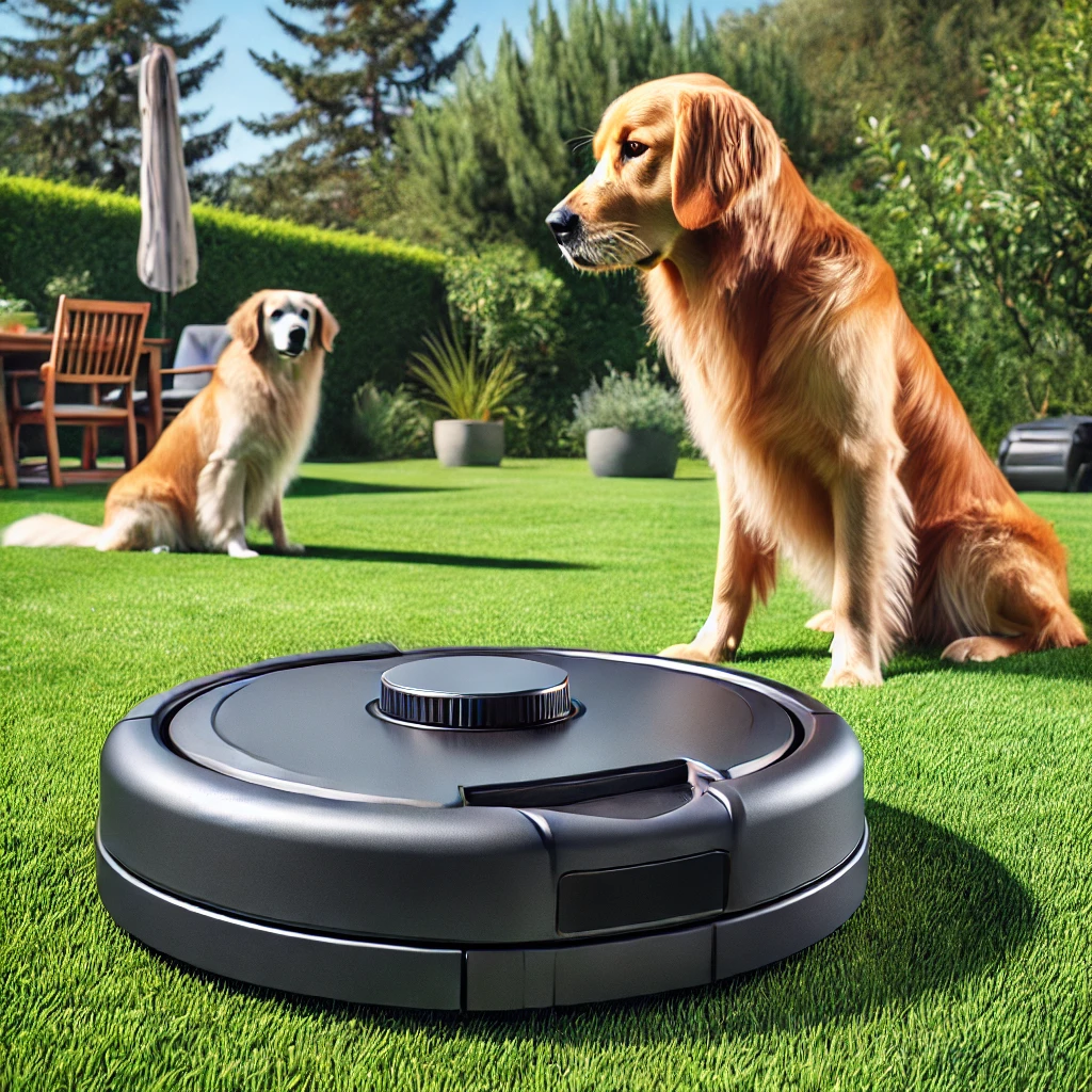 Mähroboter mit Haustier