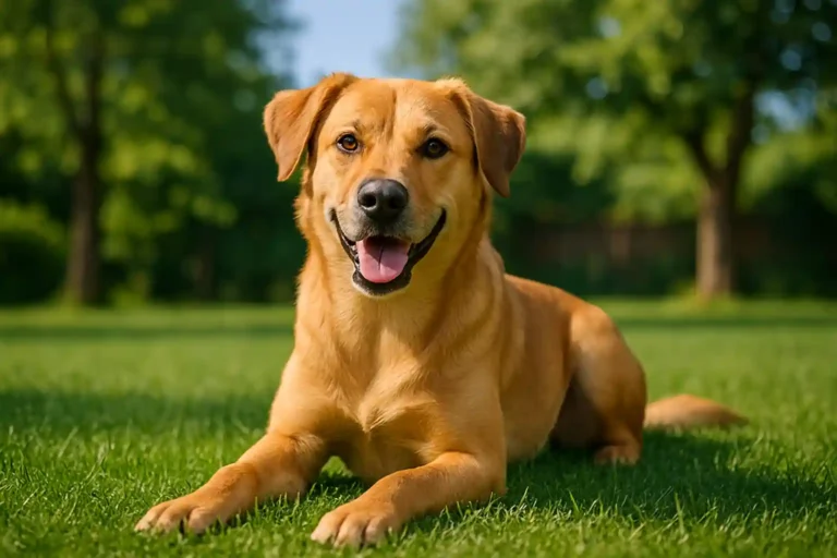 Hund und Rasen
